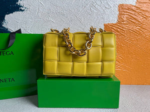 Bottega Veneta BV 20206 Chain Cassette 631421 Lemon Yellow Gold - Default Title - View 1