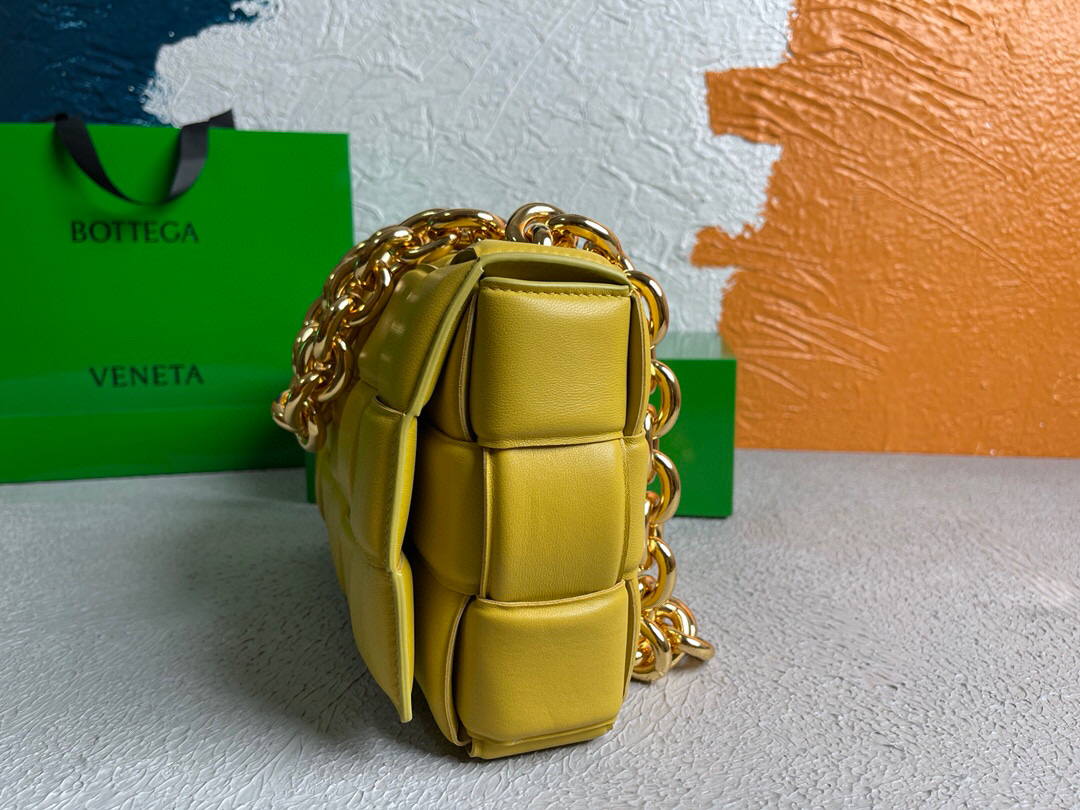 Bottega Veneta BV 20206 Chain Cassette 631421 Lemon Yellow Gold - Default Title - View 3