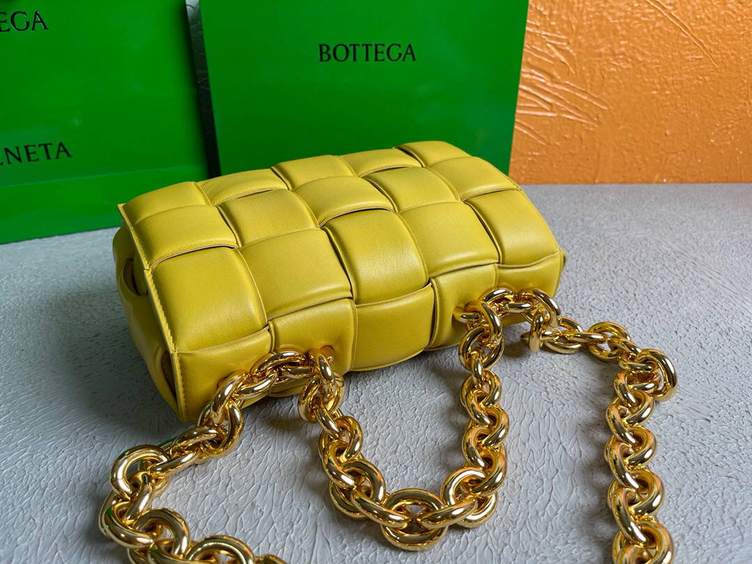Bottega Veneta BV 20206 Chain Cassette 631421 Lemon Yellow Gold - Default Title - View 5