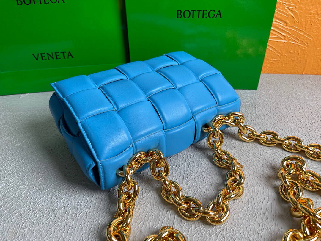 Bottega Veneta BV 20206 Chain Cassette 631421 Sky Blue Gold - Default Title - View 6
