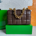 Bottega Veneta BV 20206 Chain Cassette 631421 Brown Gold - Default Title - View 1