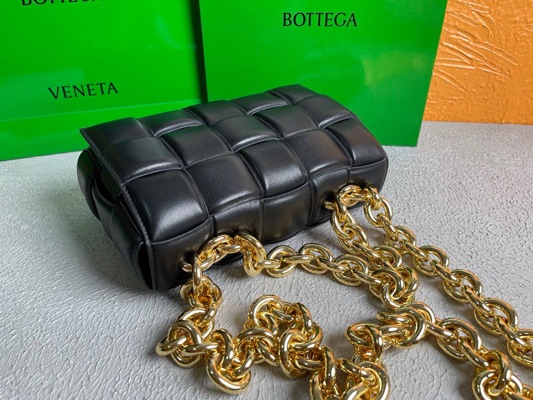Bottega Veneta BV 20206 Chain Cassette 631421 Black Gold - Default Title - View 6