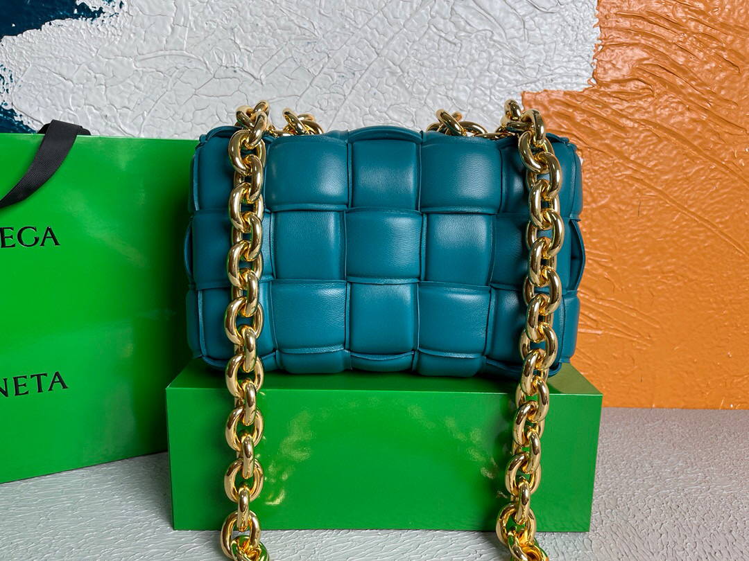 Bottega Veneta BV 20206 Chain Cassette 631421 Mallard Gold