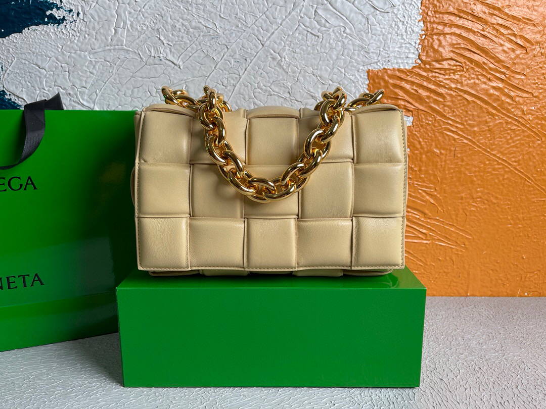 Bottega Veneta BV 20206 Chain Cassette 631421 Apricot Gold - Default Title - View 1