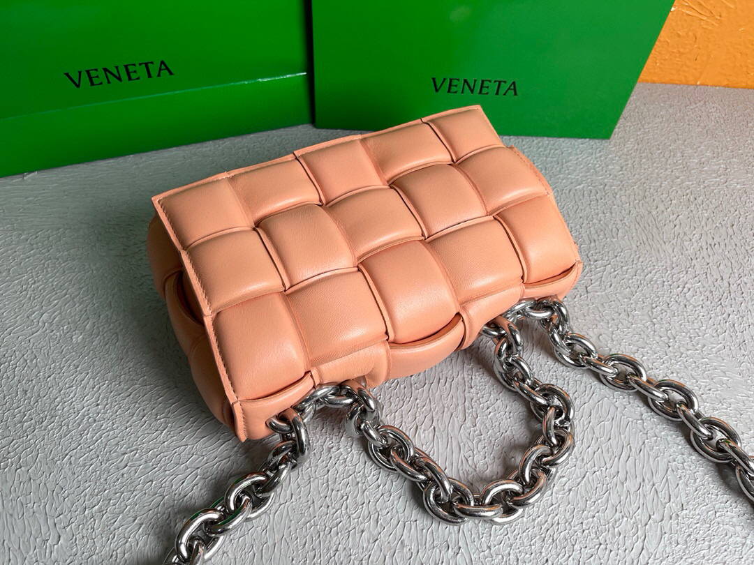 Bottega Veneta BV 20206 Chain Cassette 631421 Light Pink Silver