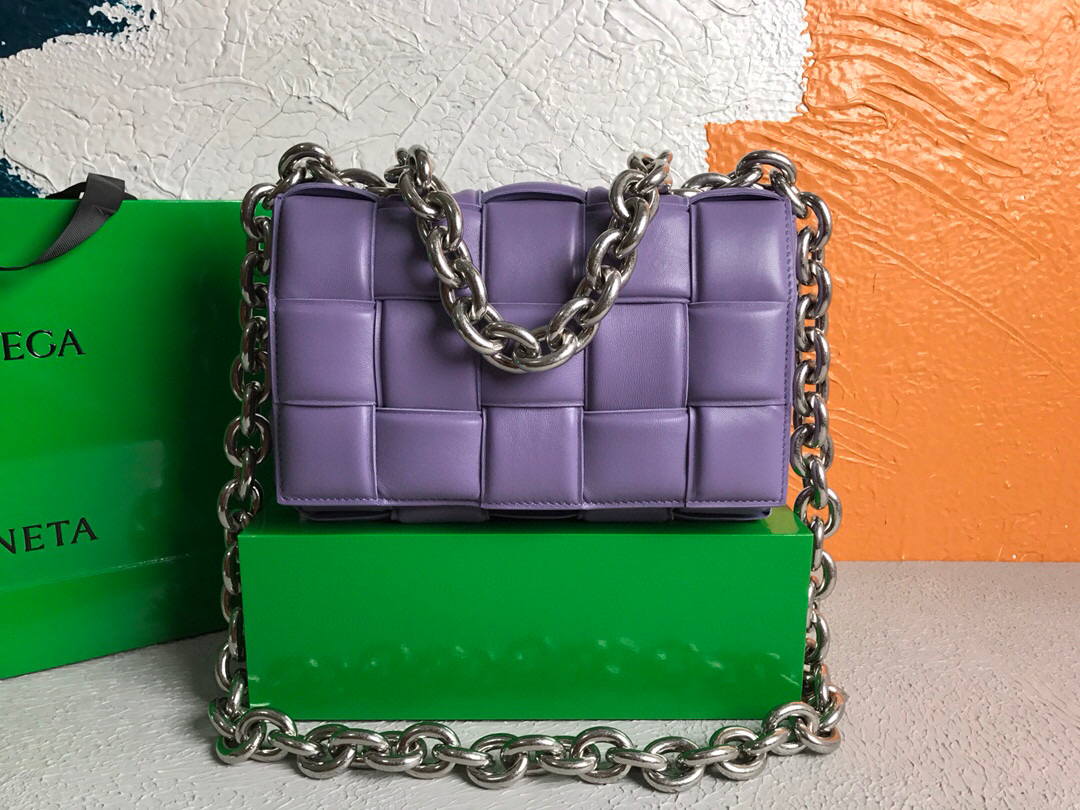 Bottega Veneta BV 20206 Chain Cassette 631421 Purple Silver