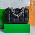 Bottega Veneta BV 20206 Chain Cassette 631421 Black Silver - Default Title - View 1