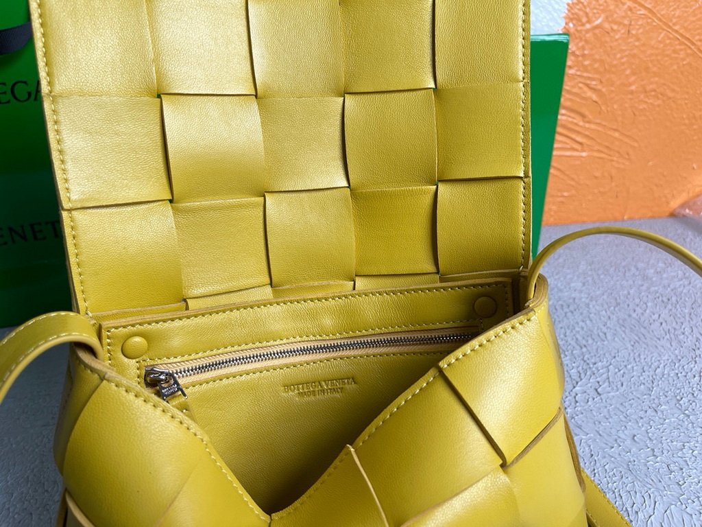 Copy of Bottega Veneta BV 578004 Cassette Cross-body Bag 58890 Yellow