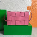 Bottega Veneta BV 578004 Cassette  Cross-body Bag 58890 Rose Red