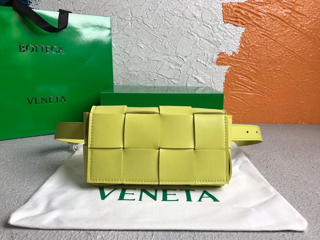 Bottega Veneta BV 639367 Belt-Cassette 55869 Bag Yellow
