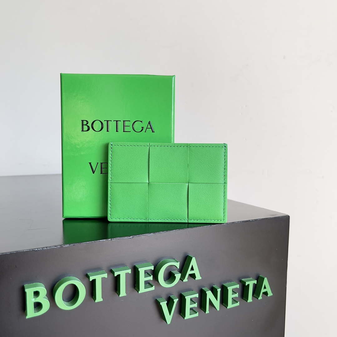Bottega Veneta BV 649597 Cassette Credit Card Case bv70031 - Default Title - View 1