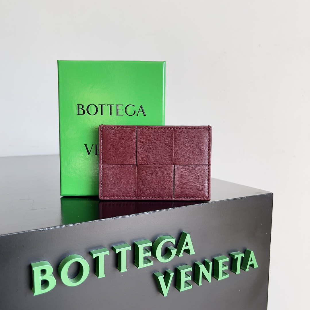 Bottega Veneta BV 649597 Cassette Credit Card Case bv70033 - Default Title - View 1