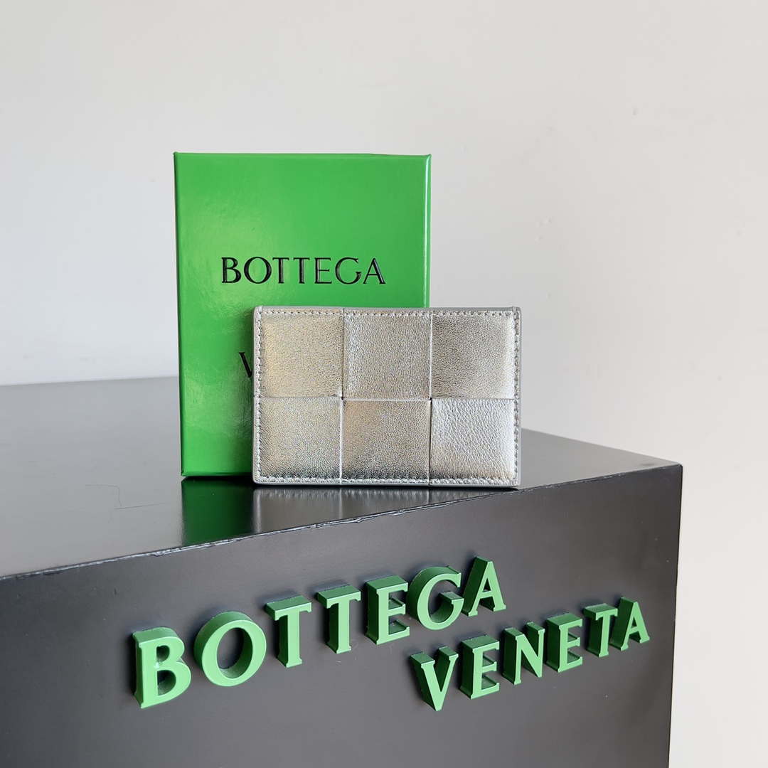 Bottega Veneta BV 649597 Cassette Credit Card Case bv70035 - Default Title - View 1