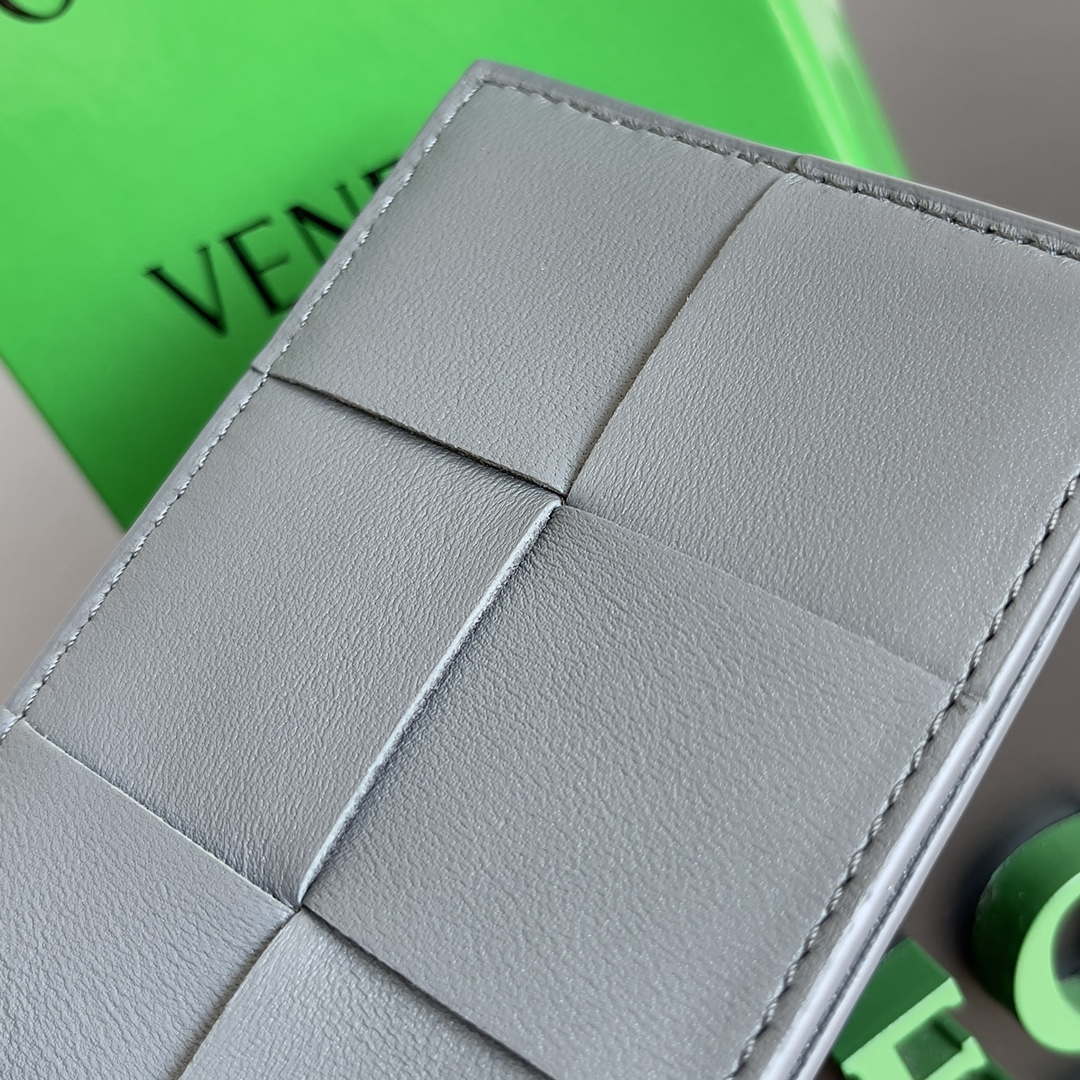 Bottega Veneta BV 649597 Cassette Credit Card Case bv70037 - Default Title - View 8