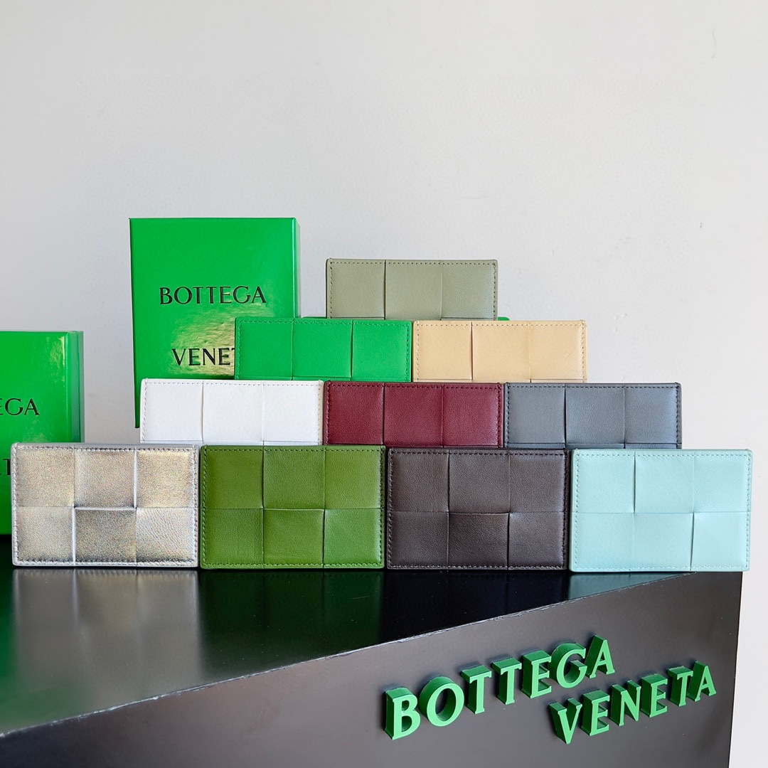 Bottega Veneta BV 649597 Cassette Credit Card Case bv70037 - Default Title - View 2