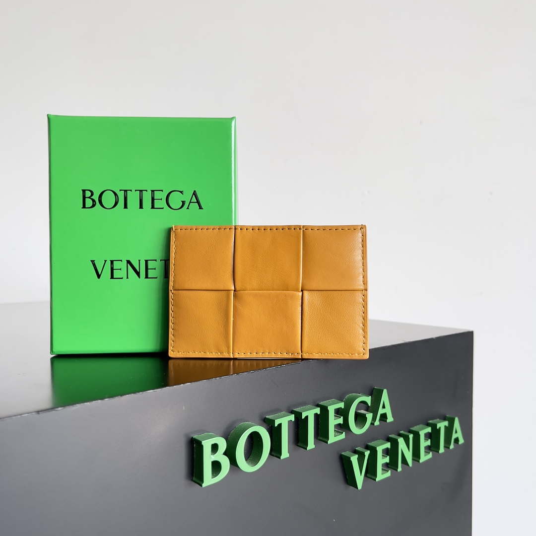 Bottega Veneta BV 649597 Cassette Credit Card Case bv70040 - Default Title - View 1