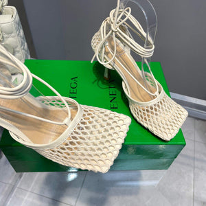 Bottega Veneta BV 651388 Mesh and Leather Sandals VBSD35966 - 34 - View 6