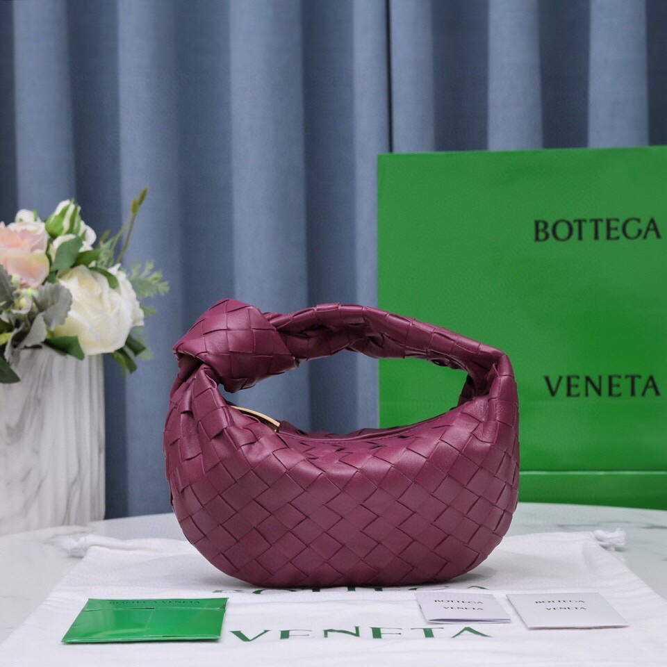 Bottega Veneta BV 651876 mini Jodie Wine Red - Default Title - View 1