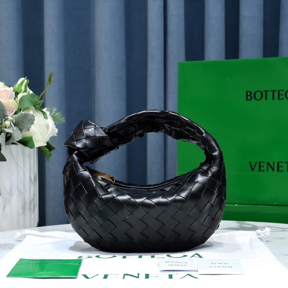 Bottega Veneta BV 651876 mini Jodie Black Gold - Default Title - View 1
