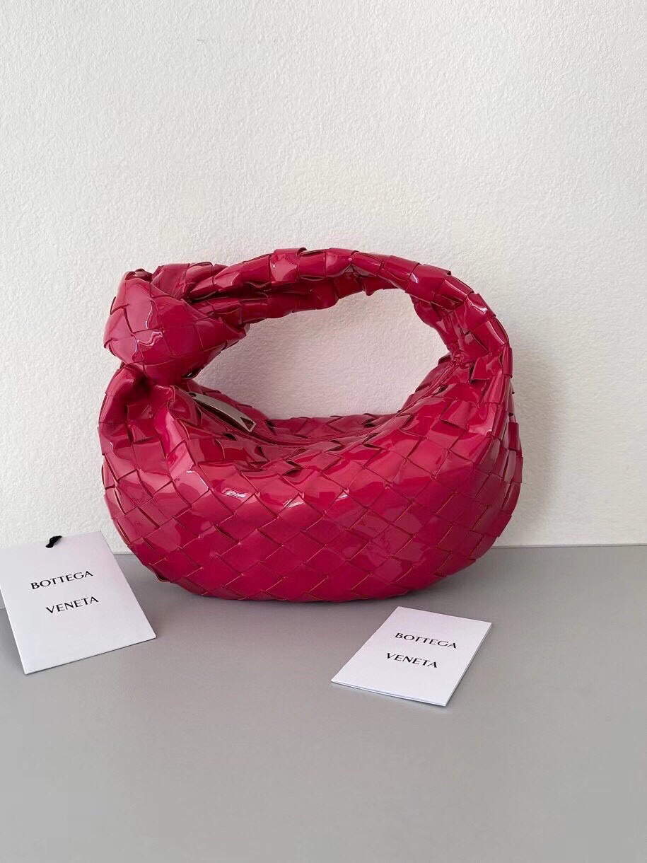 Bottega Veneta BV 651876 mini Jodie Patent leather Red - Default Title - View 1