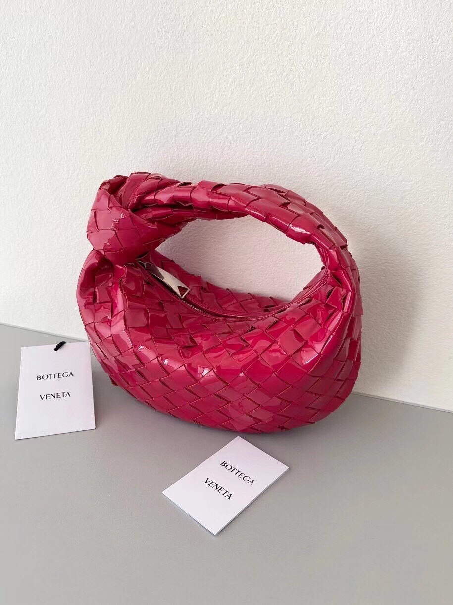 Bottega Veneta BV 651876 mini Jodie Patent leather Red - Default Title - View 3