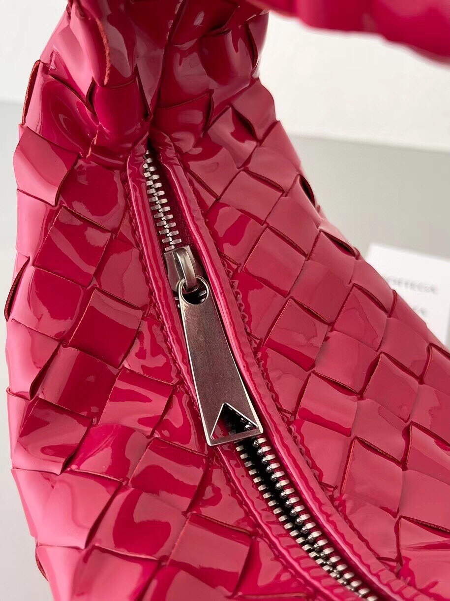 Bottega Veneta BV 651876 mini Jodie Patent leather Red - Default Title - View 9