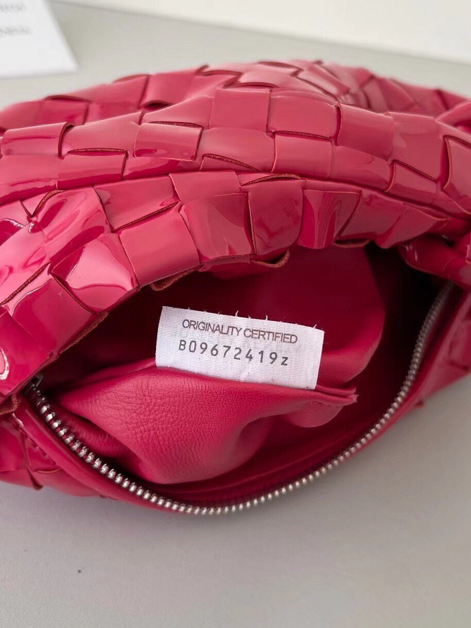 Bottega Veneta BV 651876 mini Jodie Patent leather Red