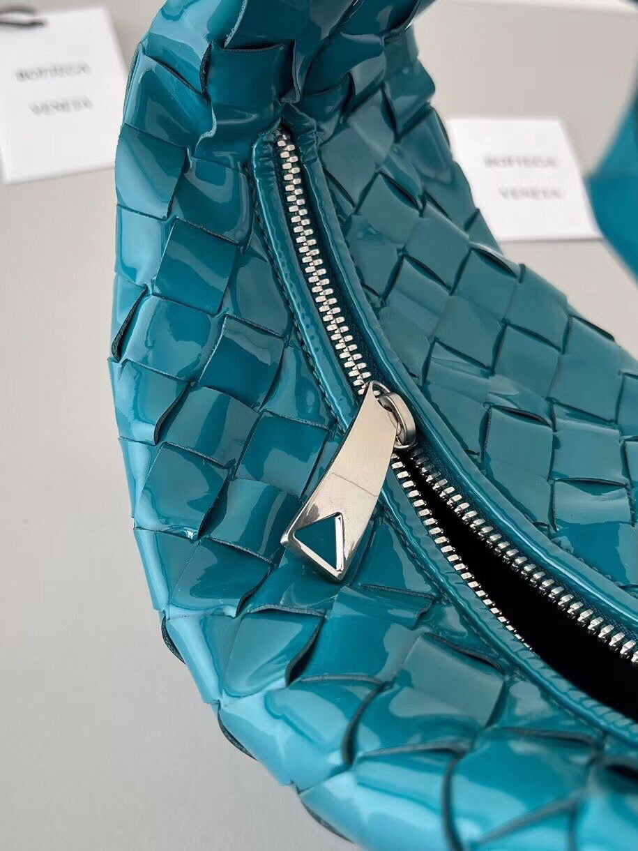 Bottega Veneta BV 651876 mini Jodie Patent leather Blue - Default Title - View 6