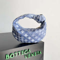 Bottega Veneta BV 651876 mini Jodie canvas Rhinestones Denim Blue - Default Title - View 1