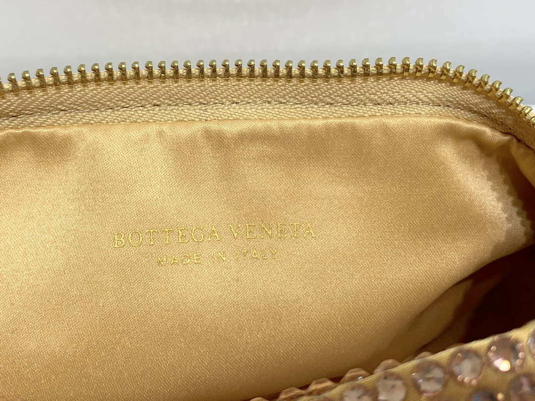 Bottega Veneta BV 651876 mini Jodie Rhinestones Apricot - Default Title - View 8