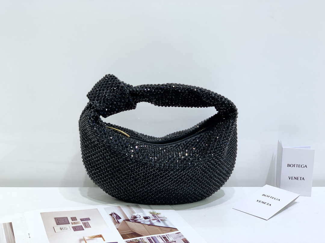 Bottega Veneta BV 651876 mini Jodie Rhinestones Black - Default Title - View 1