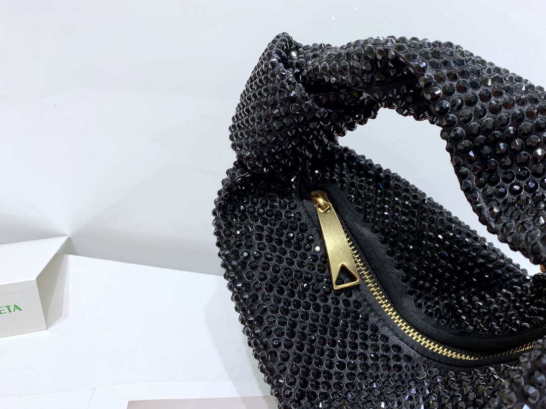Bottega Veneta BV 651876 mini Jodie Rhinestones Black - Default Title - View 5