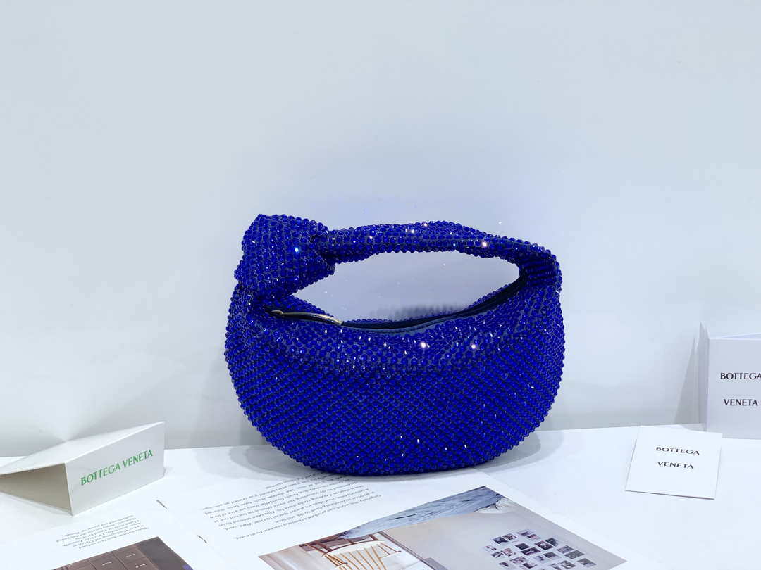 Bottega Veneta BV 651876 mini Jodie Rhinestones Blue - Default Title - View 1