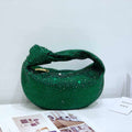 Bottega Veneta BV 651876 mini Jodie Rhinestones Dark Green - Default Title - View 1