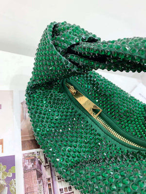 Bottega Veneta BV 651876 mini Jodie Rhinestones Dark Green - Default Title - View 6