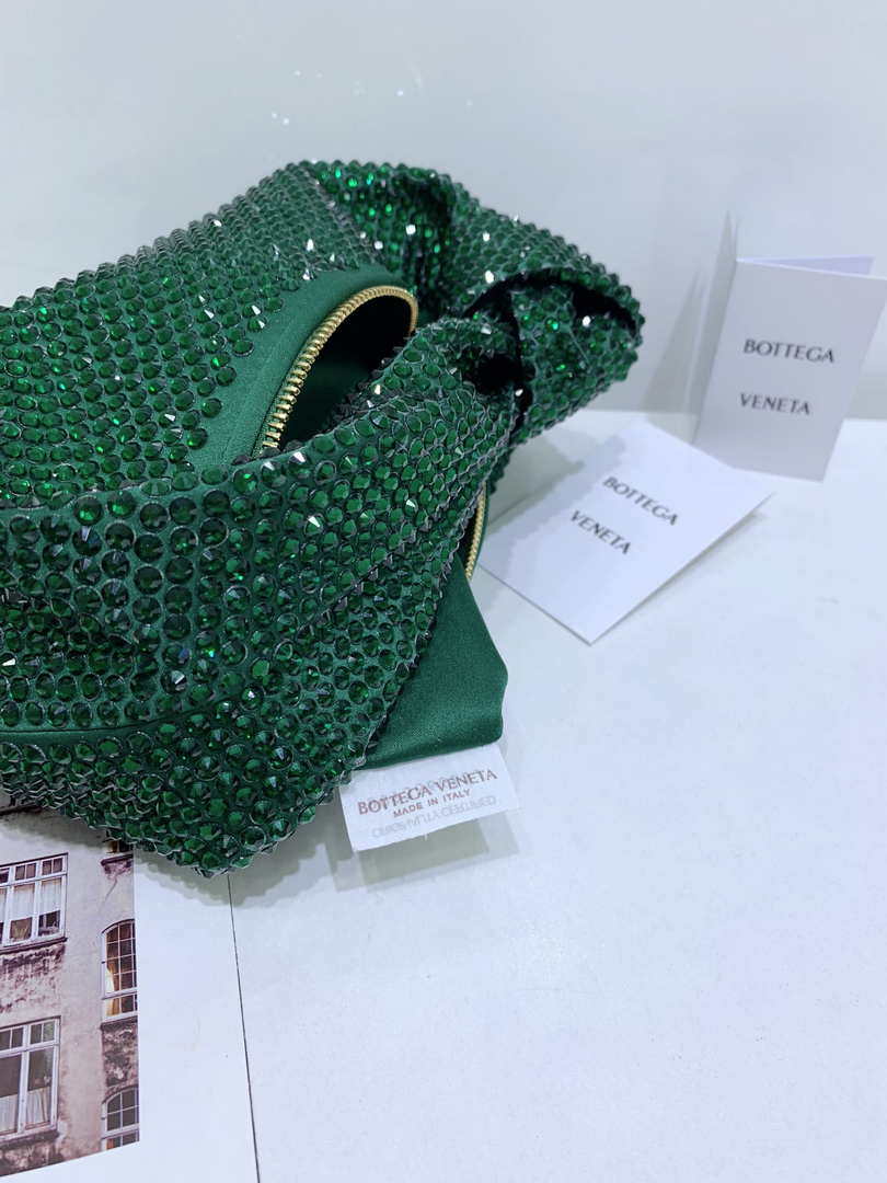 Bottega Veneta BV 651876 mini Jodie Rhinestones Dark Green - Default Title - View 7