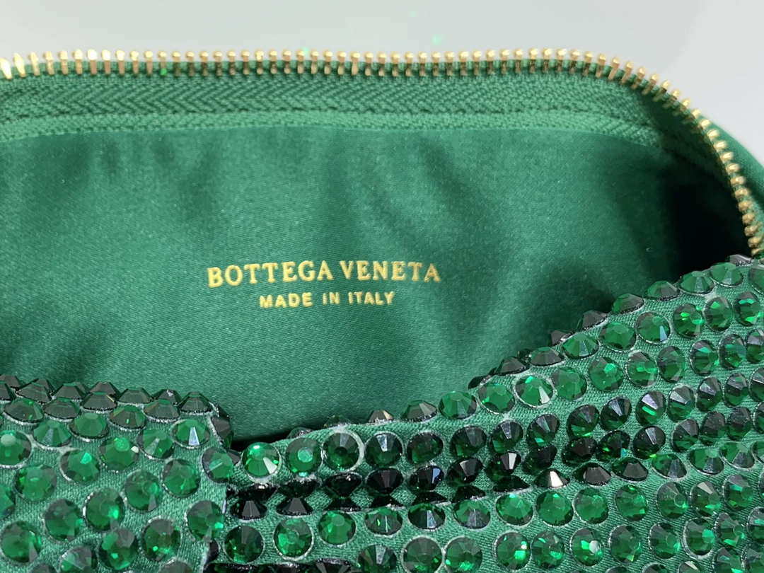 Bottega Veneta BV 651876 mini Jodie Rhinestones Dark Green - Default Title - View 8