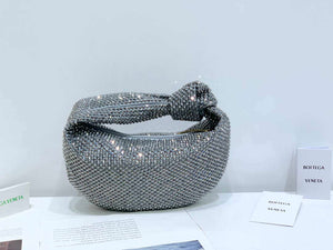 Bottega Veneta BV 651876 mini Jodie Rhinestones Sliver Black - Default Title - View 2
