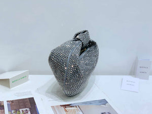 Bottega Veneta BV 651876 mini Jodie Rhinestones Sliver Black - Default Title - View 3