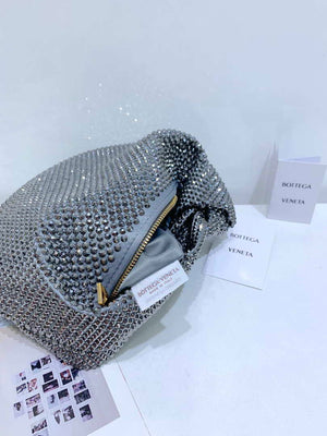 Bottega Veneta BV 651876 mini Jodie Rhinestones Sliver Black - Default Title - View 6