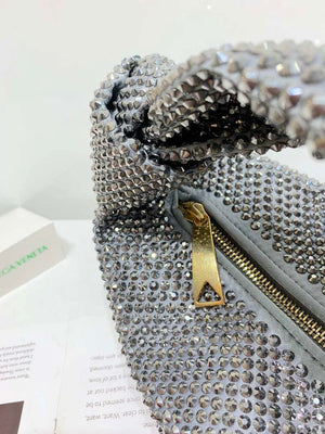 Bottega Veneta BV 651876 mini Jodie Rhinestones Sliver Black - Default Title - View 8