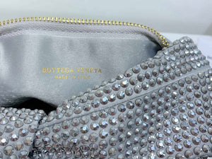 Bottega Veneta BV 651876 mini Jodie Rhinestones Sliver White - Default Title - View 8