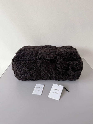 Bottega Veneta BV 652867 Arco Tote Intreccio shearling Black - Default Title - View 6