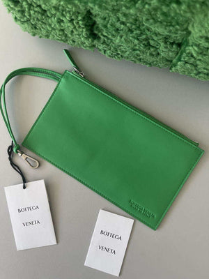 Bottega Veneta BV 652867 Arco Tote Intreccio shearling Dark Green - Default Title - View 4