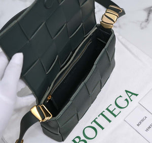 Bottega Veneta BV 666870 Cassette Intreccio grained leather cross-body bag Dark Green - Default Title - View 7