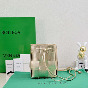 Bottega Veneta BV 680218 Small Cassette Cross-Body Bucket Gold - Default Title - View 3