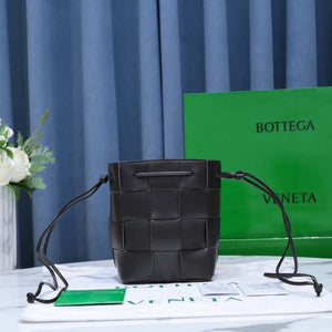 Bottega Veneta BV 680218 Small Cassette Cross-Body Bucket Black - Default Title - View 1