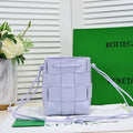 Bottega Veneta BV 680218 Small Cassette Cross-Body Bucket Light Purple - Default Title - View 1