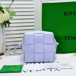 Bottega Veneta BV 680218 Small Cassette Cross-Body Bucket Light Purple - Default Title - View 3