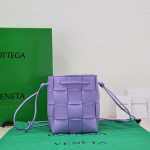 Bottega Veneta BV 680218 Small Cassette Cross-Body Bucket Purple - Default Title - View 2